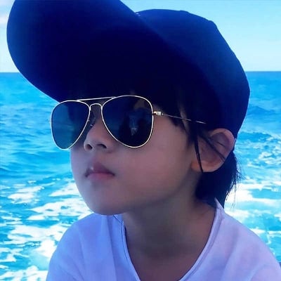 Picture of Kids sunglasses Metal Brand Design Color Coating Glasses