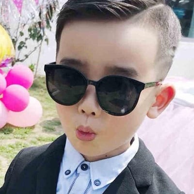 Picture of Kids sunglasses Metal Brand Design Color Coating Glasses
