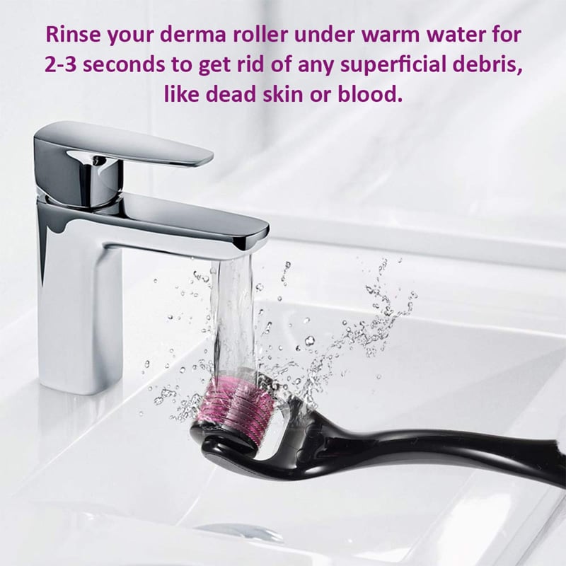Picture of Derma Roller Micro Needle for Hair Growth, Beard Growth & Facial Skin Therapy – Stainless Steel Microneedling Roller for Scalp, Face & Skin Care Treatment