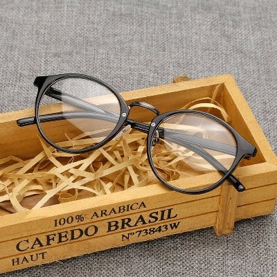 Picture of Glasses Black Frame Anti-blue Light Fashion Glasses