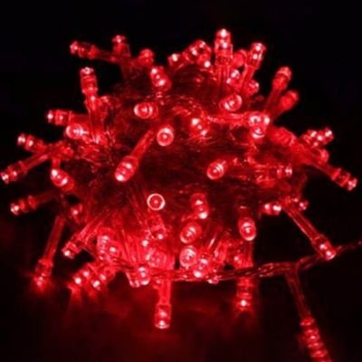 Picture of Red Fairy Lights Waterproof Connectable Timer – 8 Modes Plug in LED String Lights for Bedroom Outdoor Tree Indoor House Party Decoration