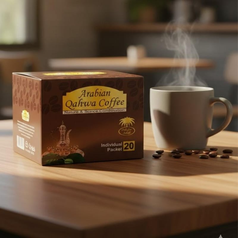 Picture of Arabian Qahwa Coffee Original Arabic Coffee 10 Pcs Pack Combo – Traditional Middle Eastern Qahwa Instant Coffee for Daily Use