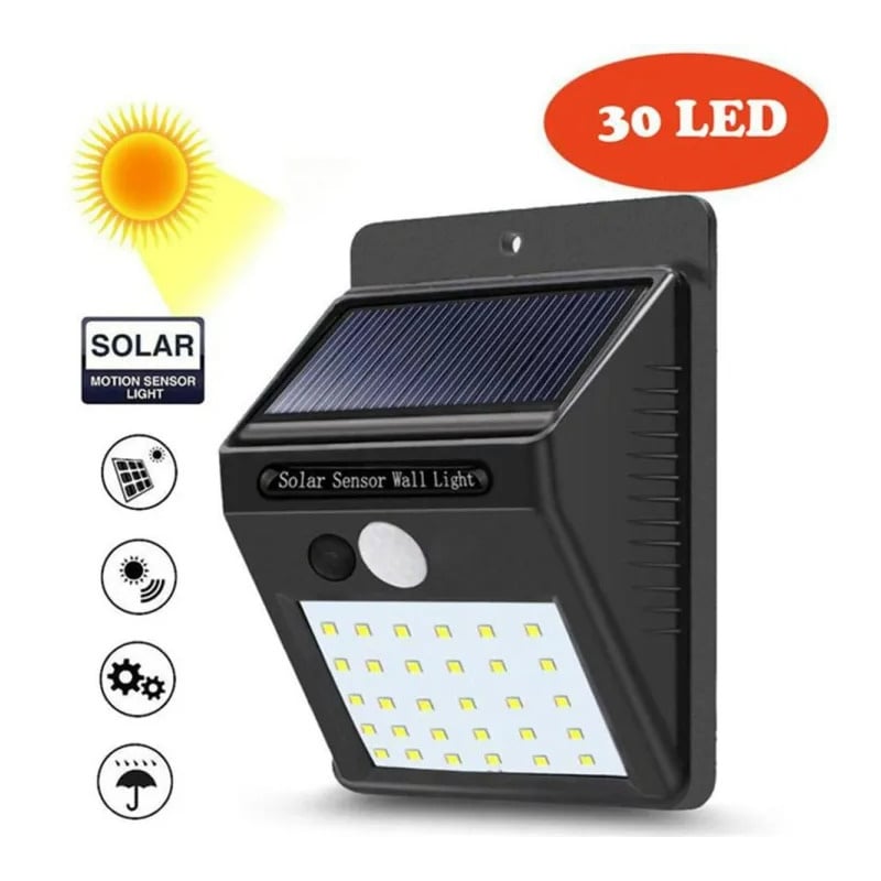 Picture of 30 LED Solar Lights Outdoor Waterproof Garden Path Lawn Light | Solar Powered Yard Patio Decorative Light | Bright Outdoor Landscape Lighting