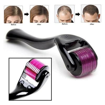 Picture of Derma Roller Micro Needle for Hair Growth, Beard Growth & Facial Skin Therapy – Stainless Steel Microneedling Roller for Scalp, Face & Skin Care Treatment