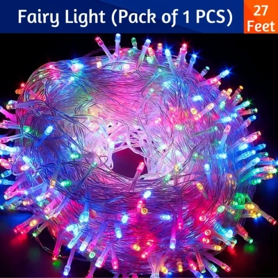 Picture of Decorative Golden & Multicolour Fairy Lights LED String Light – Romantic Room Decoration Light for Bedroom, Wall, Party, Wedding, Festival & Home Decor