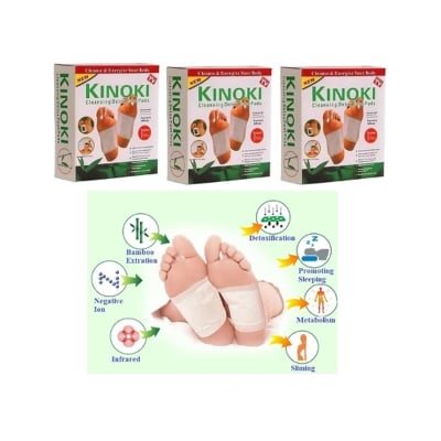 Picture of KINOKI Detox Foot Pad 10 Pads – Herbal Foot Patch for Relaxation, Night Use Foot Care Pads by Pure Mall
