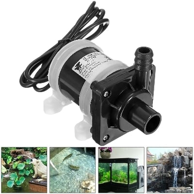 Picture of 10L/min DC 12V Brushless Water Pump High Quality - Black