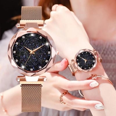 Picture of Luxury Stainless Steel Womens Montres Bracelet Watches - Gold