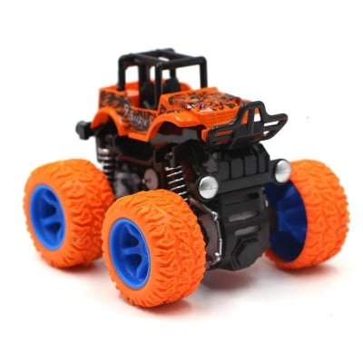 Picture of double-sided dump truck resistant to falling model Car toy for Kids - Multicolor