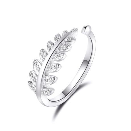Picture of Fashion Luxury Design Finger ring For Women - Silver - Adjustable