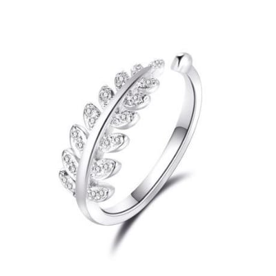Picture of Fashion Luxury Design Finger ring For Women - Silver - Adjustable
