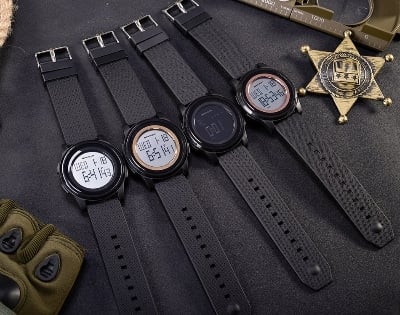 Picture of Super Slim Sanda Sport Watch Men Brand Luxury Electronic LED Digital Wrist Watches - Black