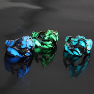 Picture of Luminous Dragon Ring Unisex Glowing Fashion Accessory