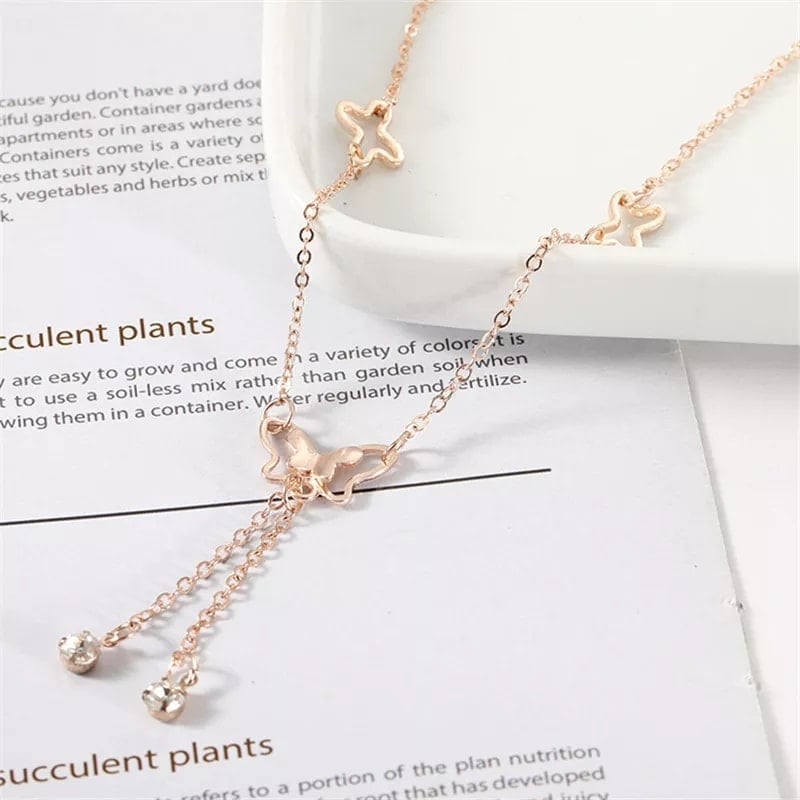 Picture of Butterfly Anklets For Women - Gold