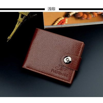 Picture of Fashion magnetic buckle men’s wallet - Brown