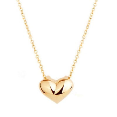 Picture of Stainless Steel Love Heart Chain - Silver - Adjustable