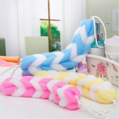 Picture of [1pcs]Shower Brush Back Scrubber For Shower Soft Mesh Body Back Cleaner Washer Body Bath Massage Brush