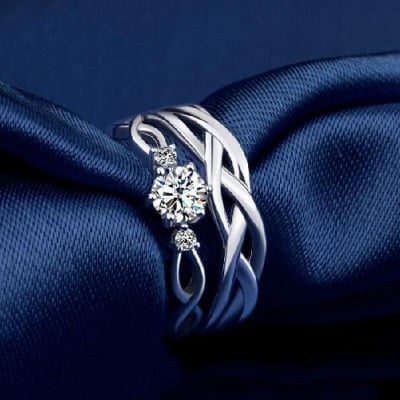Picture of Rings Adjustable Couple Rings For Men Women - Silver - Adjustable