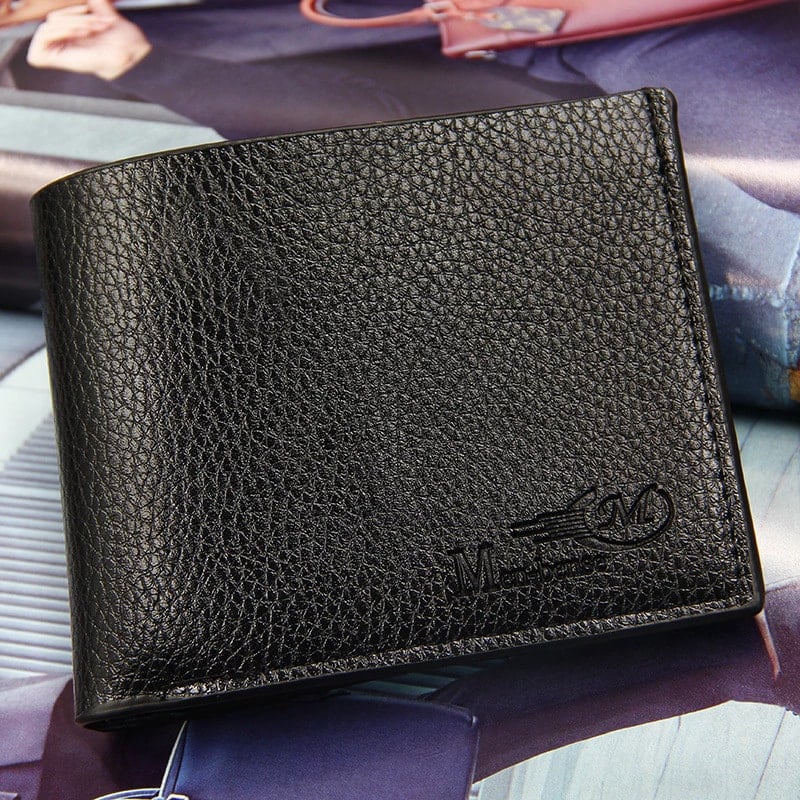 Picture of Black Artificial leather wallet for men - Black