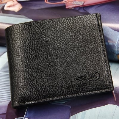 Picture of Black Artificial leather wallet for men - Black
