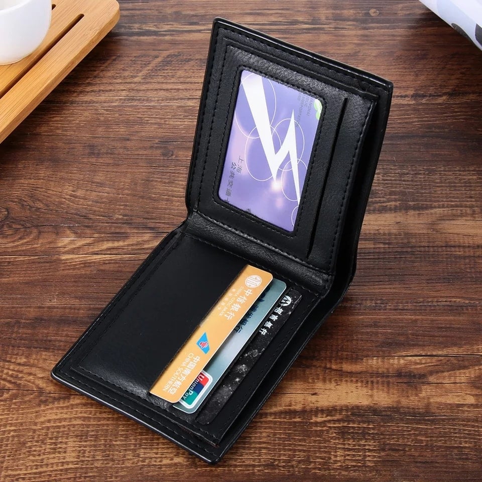 Picture of Black Artificial leather wallet for men - Black
