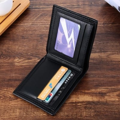 Picture of Black Artificial leather wallet for men - Black