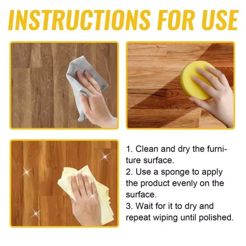 Picture of Mintiml Beeswax Wood Polish – Natural Furniture Polish & Repair Wax, All Purpose Wood Care, Floor Seasoning Polishing Compound