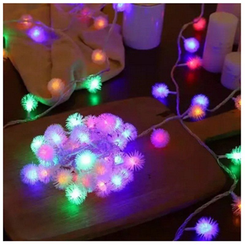 Picture of Kodom Flower Balls Decorative Light String Multicolor LED Fairy Light for Room Decoration, Wedding, Party, Home & Festival Décor
