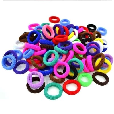 Picture of Elastic Hair Bands (50pcs) for Women/ Girls - Multicolor - Int: One size