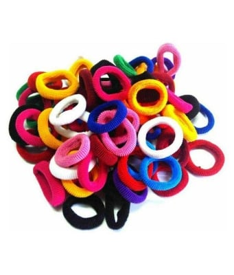 Picture of Elastic Hair Bands (50pcs) for Women/ Girls - Multicolor - Int: One size