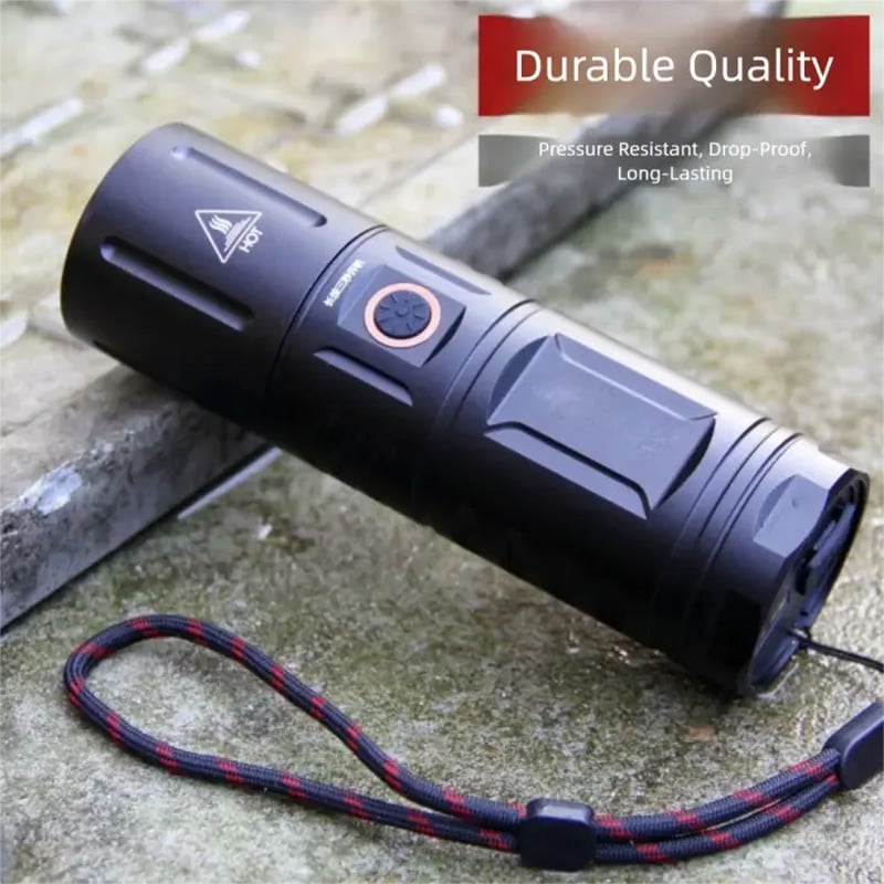 Picture of Full Metal Jamboo Power Rechargeable Torch Light with Power Bank – High Power LED Flashlight, Portable, Waterproof, Multi-Function Torch for Outdoor, Emergency, and Everyday Use