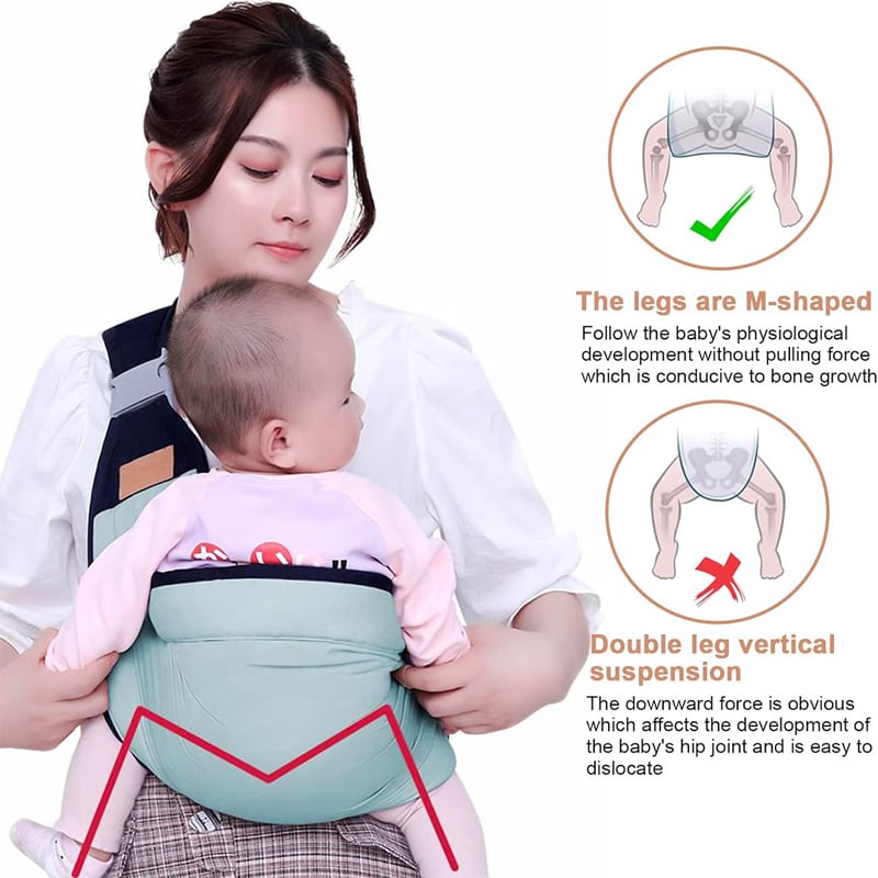 Picture of Baby Carrier Bag Lightweight Adjustable Front & Back Carry Baby Holder for Newborn to 3 Years Old – Comfortable Breathable Infant Carrier for Travel, Walking & Daily Use