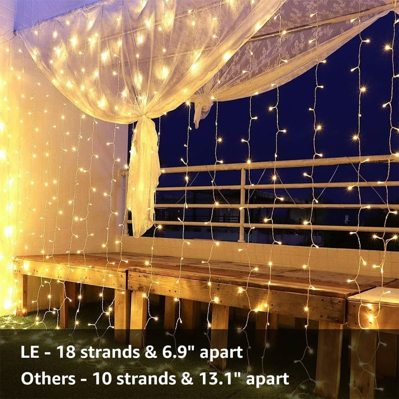Picture of Fairy Decorative Golden Color Waterproof LED Room Lights – Gold Fairy String Light for Party, Restaurant, Wedding, Event & Home Decoration