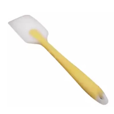 Picture of Baking Tools For Cakes Double Silicone Spatula Spoon Cookie Spatulas Pastry Scraper Mixer Butter Ice Cream Scoop - Yellow
