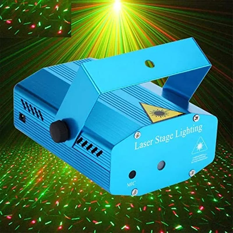 Picture of Laser Party Light DJ Stage Lighting – LED Disco Strobe Laser Light with Box, Sound Activated RGB Lighting for Party, Club, Home Decoration