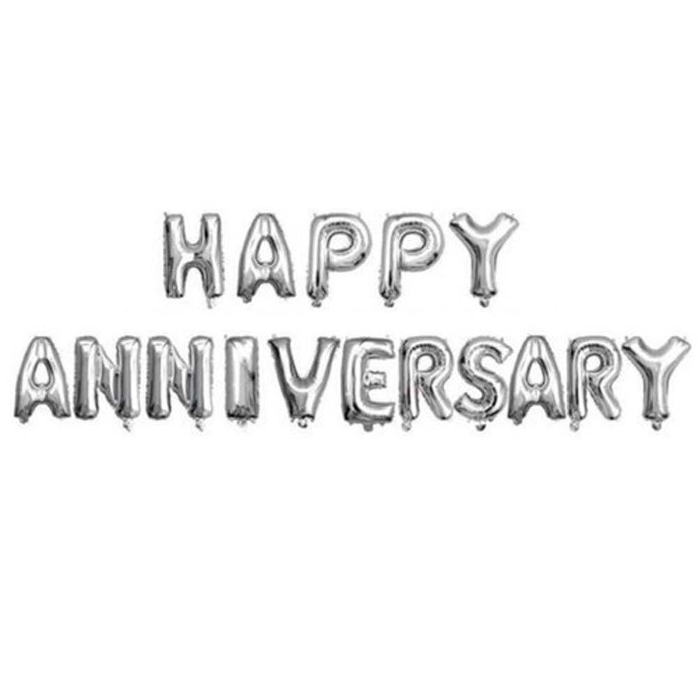 Picture of Happy anniversary foil balloon - Multicolor