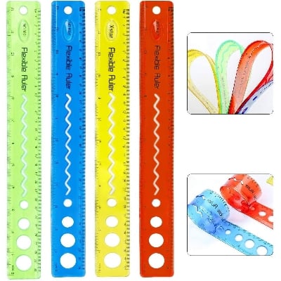 Picture of Flexible Rular - 12'' (Multicolor) - Multicolor