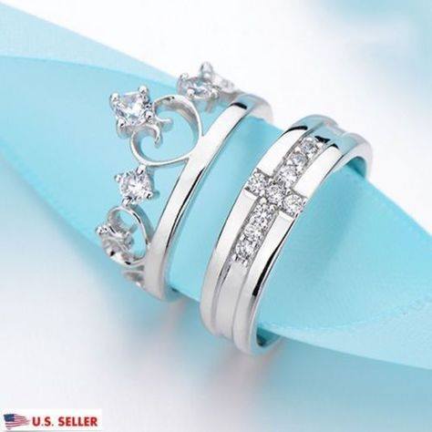 Picture of Love Promise Couple Finger Ring For Men And Women - Silver - Adjustable