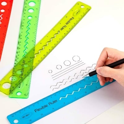 Picture of Flexible Rular - 12'' (Multicolor) - Multicolor