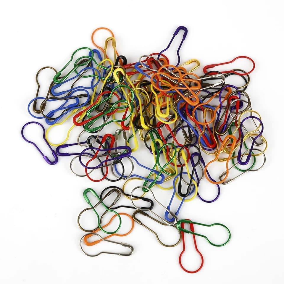 Picture of 100pc Multicolor Small Size Metal Coil less Hijab Safety Pins - Multicolor