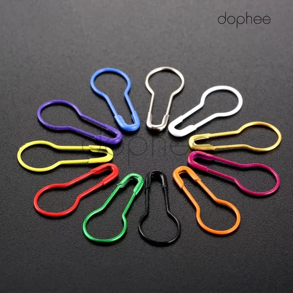 Picture of 100pc Multicolor Small Size Metal Coil less Hijab Safety Pins - Multicolor