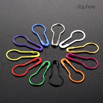 Picture of 100pc Multicolor Small Size Metal Coil less Hijab Safety Pins - Multicolor