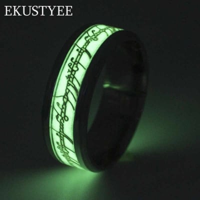 Picture of Luminous ring glow in the dark for men - Green