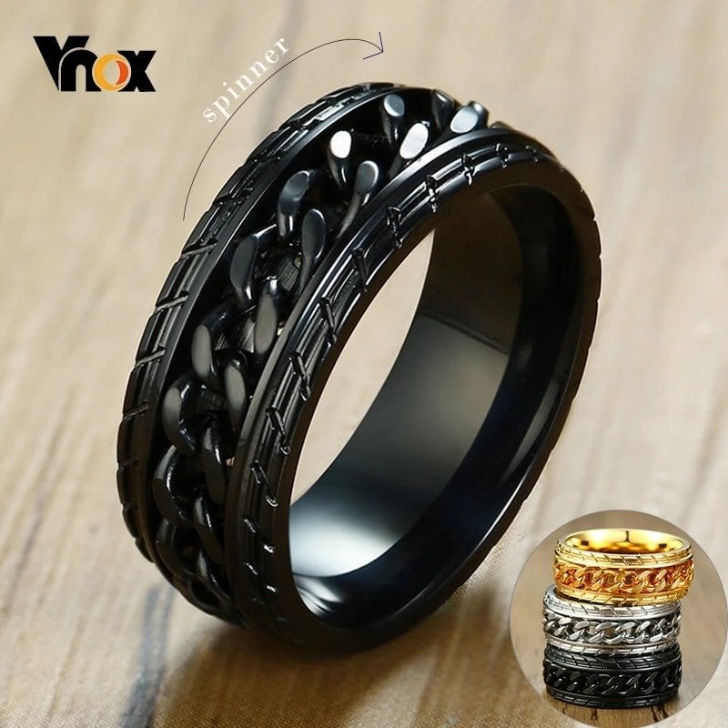 Picture of Superman black Finger Ring for Men - Black