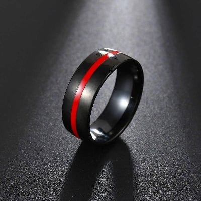 Picture of Unique Ring For MEN - Red