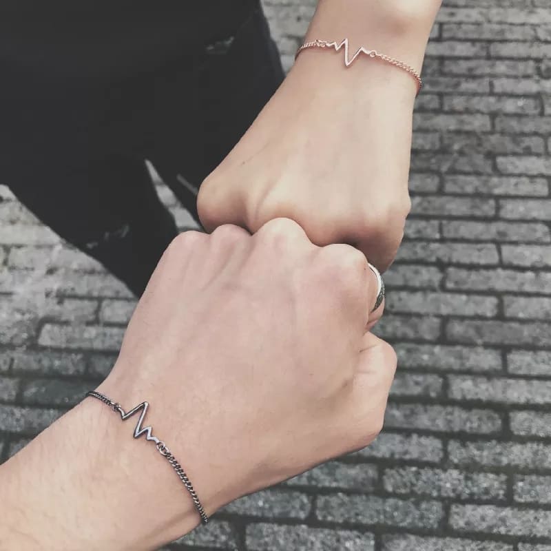 Picture of Heart design Couple Bracelet - Bracelet For Women - Multicolor