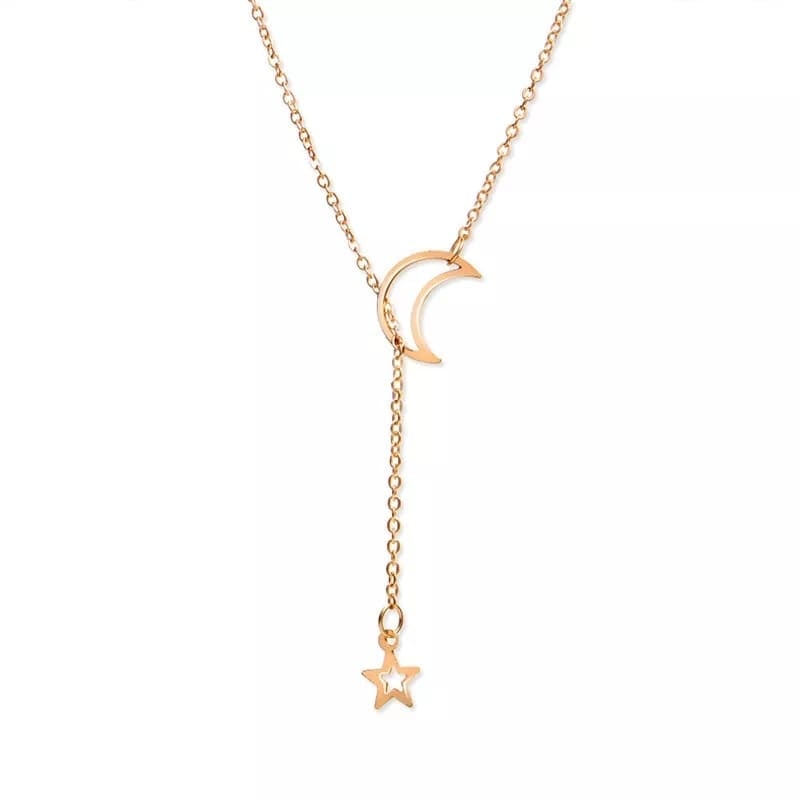 Picture of Star & Moon Pendant Necklaces for Women New Necklaces - Gold - Adjustable