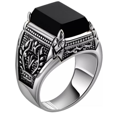 Picture of Good quality Finger ring For Men - Black