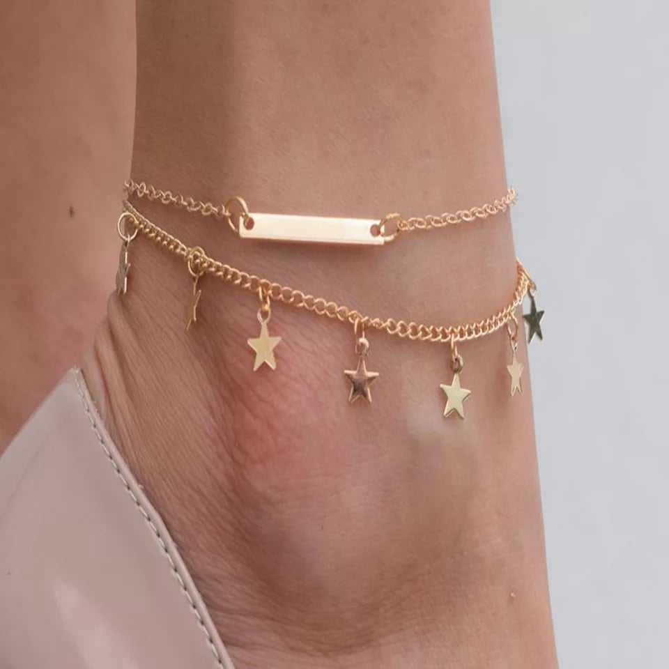 Picture of Simple Star Payel Jewelry For Female[ Anklet for Women ] - Golden