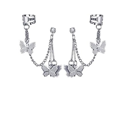 Picture of European And American Big Retro Design Without Exaggeration  Earrings LongTassel Earring - Silver